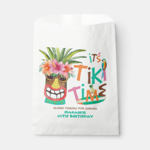 Aloha Tropical Tiki Birthday Bedankt Bedankzakje