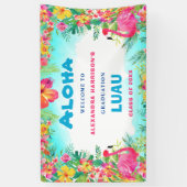 Aloha Tropisch Afstuderen Luau Party Welcome Banne Spandoek