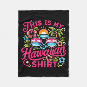 Aloha Tropisch Dit Is Hawaiiaanse Zomer Vakantie Fleece Deken