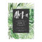 Aloha tropisch palmblad & scriptfeest, uitnodiging