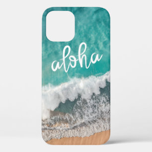 Aloha Tropisch Zandstrand met Turquoise Zee Case- iPhone 12 Hoesje