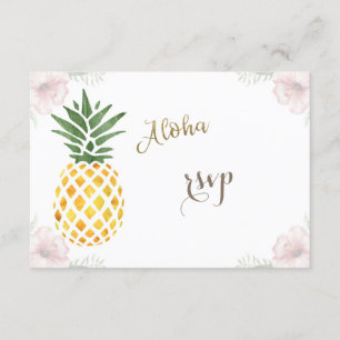 Aloha Tropische anananaskestrorweddenschap RSVP