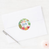 Aloha Tropische Ananas Retouradres Label Seal (Envelop)