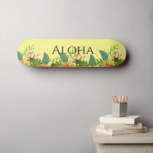 Aloha Tropische Bloemen Skateboard