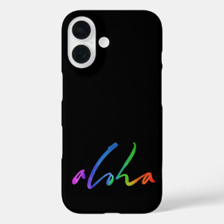 Aloha - Tropische handschrift - Hawaii Hawai'i iPhone 16 Hoesje