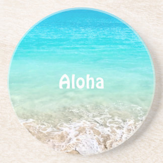 Aloha Tropische Hawaiiaanse Oceaan Zandsteen Onderzetter