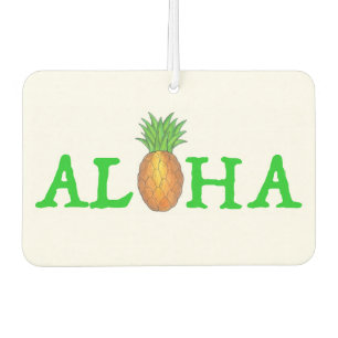 ALOHA Tropische Hawaiian Island Pineappel Fruit Luchtverfrisser