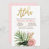 Aloha Tropische Housewarming Party Uitnodiging (Voorkant / Achterkant)