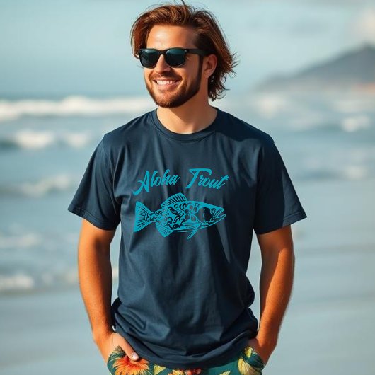 Aloha Trout-Fisherman Style T-shirt