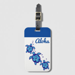 Aloha Turtles Bagagelabel