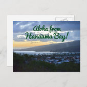 Aloha uit de baai van Hanauma Briefkaart (Voorkant / Achterkant)