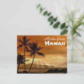 Aloha uit Hawaii Briefkaart (Staand voorkant)