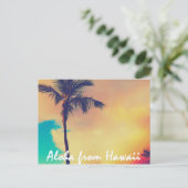 Aloha uit Hawaii Briefkaart (Staand voorkant)