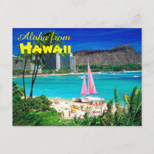 Aloha uit Hawaii Briefkaart