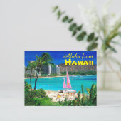 Aloha uit Hawaii Briefkaart (Staand voorkant)