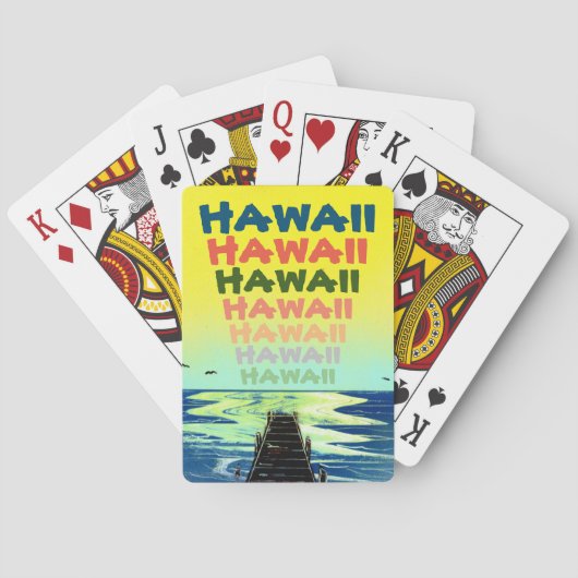 Aloha uit Hawaii Pokerkaarten (Achterkant)