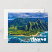Aloha uit het Briefkaart Hawaï (Voorkant / Achterkant)