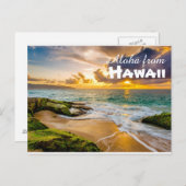 Aloha uit het Briefkaart Hawaï (Voorkant / Achterkant)