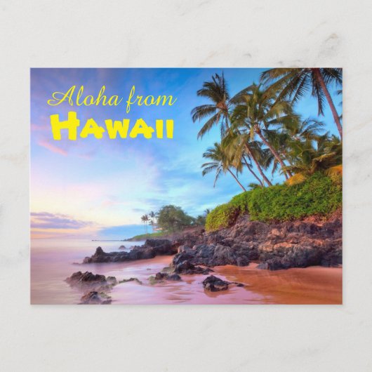 Aloha uit het Briefkaart Hawaï (Voorkant)
