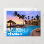 Aloha uit het Briefkaart Hawaï (Voorkant / Achterkant)