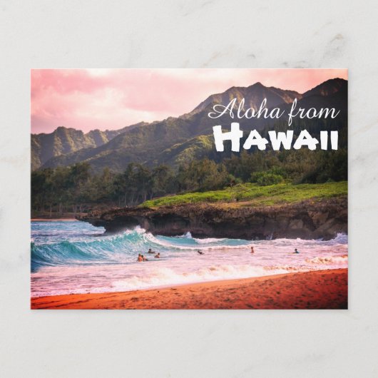 Aloha uit het Briefkaart Hawaï (Voorkant)