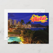 Aloha uit het Briefkaart Hawaï (Voorkant / Achterkant)