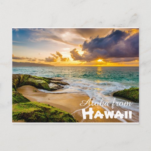Aloha uit het Briefkaart Hawaï (Voorkant)