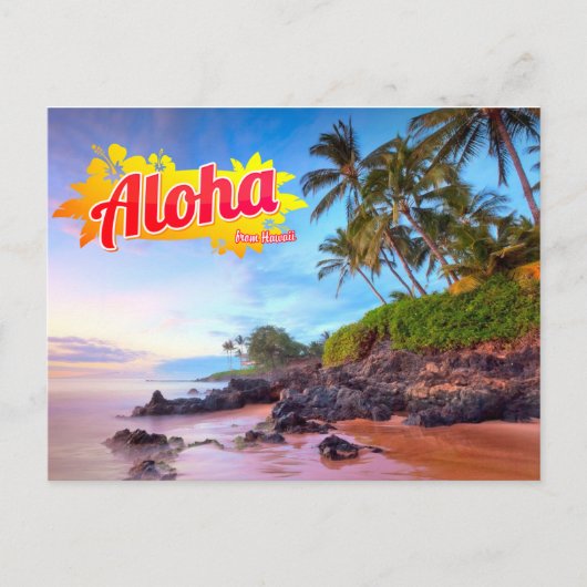 Aloha uit het Briefkaart Hawaï (Voorkant)