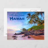 Aloha uit het Briefkaart Hawaï (Voorkant / Achterkant)
