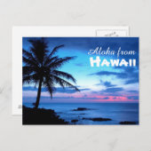 Aloha uit het Briefkaart Hawaï (Voorkant / Achterkant)