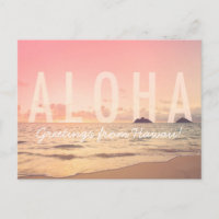 Aloha uit het Briefkaart Hawaï