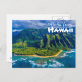 Aloha uit het Briefkaart Hawaï (Voorkant / Achterkant)