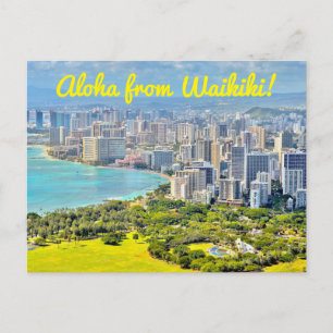 Aloha uit Waikiki Briefkaart