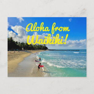 Aloha uit Waikiki Briefkaart