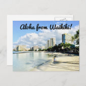 Aloha uit Waikiki Briefkaart (Voorkant / Achterkant)