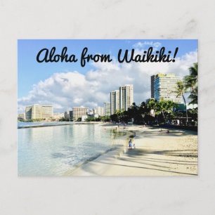 Aloha uit Waikiki Briefkaart