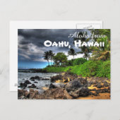 Aloha van Oahu Hawaii Briefkaart (Voorkant / Achterkant)