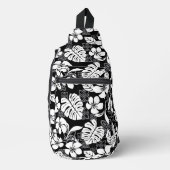 ALOHA VENDREDI MOTIF DANS SAC À SOUFFLE NOIR (Recto)