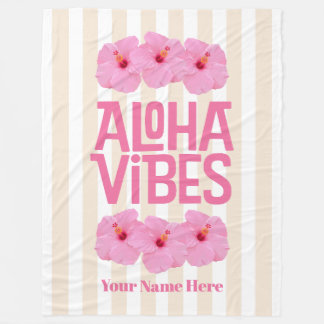 Aloha Vibes Fleece Deken