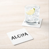 Aloha Vierkante Kartonnen Onderzetter (Insitu)