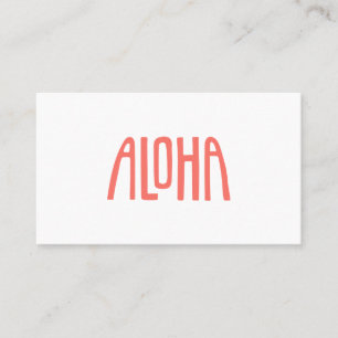 Aloha Visitekaartje