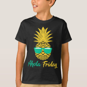 Aloha vrijdag ananas geschenken zomer fruit ananas t-shirt