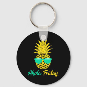 Aloha Vrijdag Ananas Zomer Fruit Ananas Sleutelhanger
