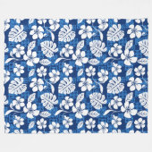 ALOHA VRIJDAG (BLUE) FLEECE DEKEN (Voorkant (Horizontaal))