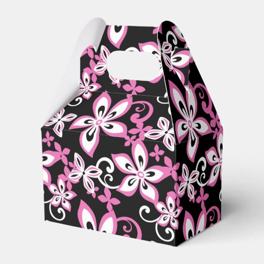 ALOHA VRIJDAG (ZWART/PINK) BEDANKDOOSJES (Voorkant Zijde)