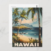 Aloha wacht op: een  Hawaï Briefkaart (Voorkant / Achterkant)