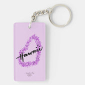 Aloha Waterverf Orchid Lei Sleutelhanger (achterkant)