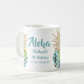 Aloha Waterverf Tropische Mok ananas koffie (Voorkant links)