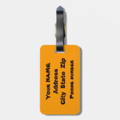 Aloha Y'All bagagelabel (Achterkant verticaal)