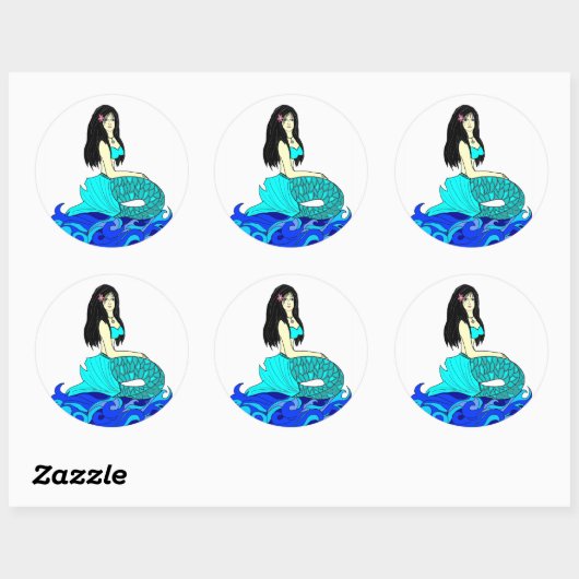 Aloha Zeemeermin stickers (Vel)
